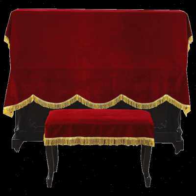 极速钢琴罩半罩金丝绒盖布琴帘电子琴披钢琴S凳布罩琴行遮布