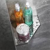 极速名藤小尺寸不锈钢三角架浴室墙角收纳架沐浴房V转角置物架免