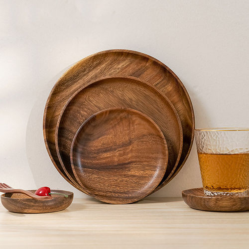 新品10.5-2e4cm Dinner Plate Lovesickness Wood Irregular Oval