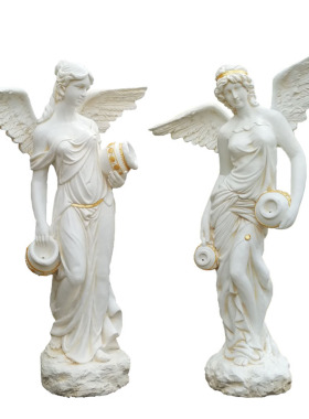 新品创意仕女雕像家居招财女神软装D工艺品大型欧式抱罐迎宾天使