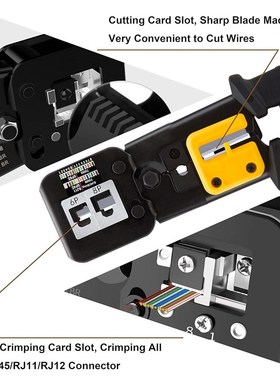 TAIWAIN CAT5 CAT6 RJ45 Crimp Tool kit Lan Cable Tester, Netw