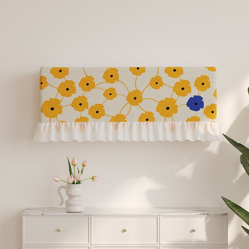 壁挂空调罩雪纺蕾丝挂机罩开机不取套子小白鼠家饰家居布艺防尘罩,收纳整理,餐桌罩,淘宝优惠券,粉丝福利购,淘宝优惠卷