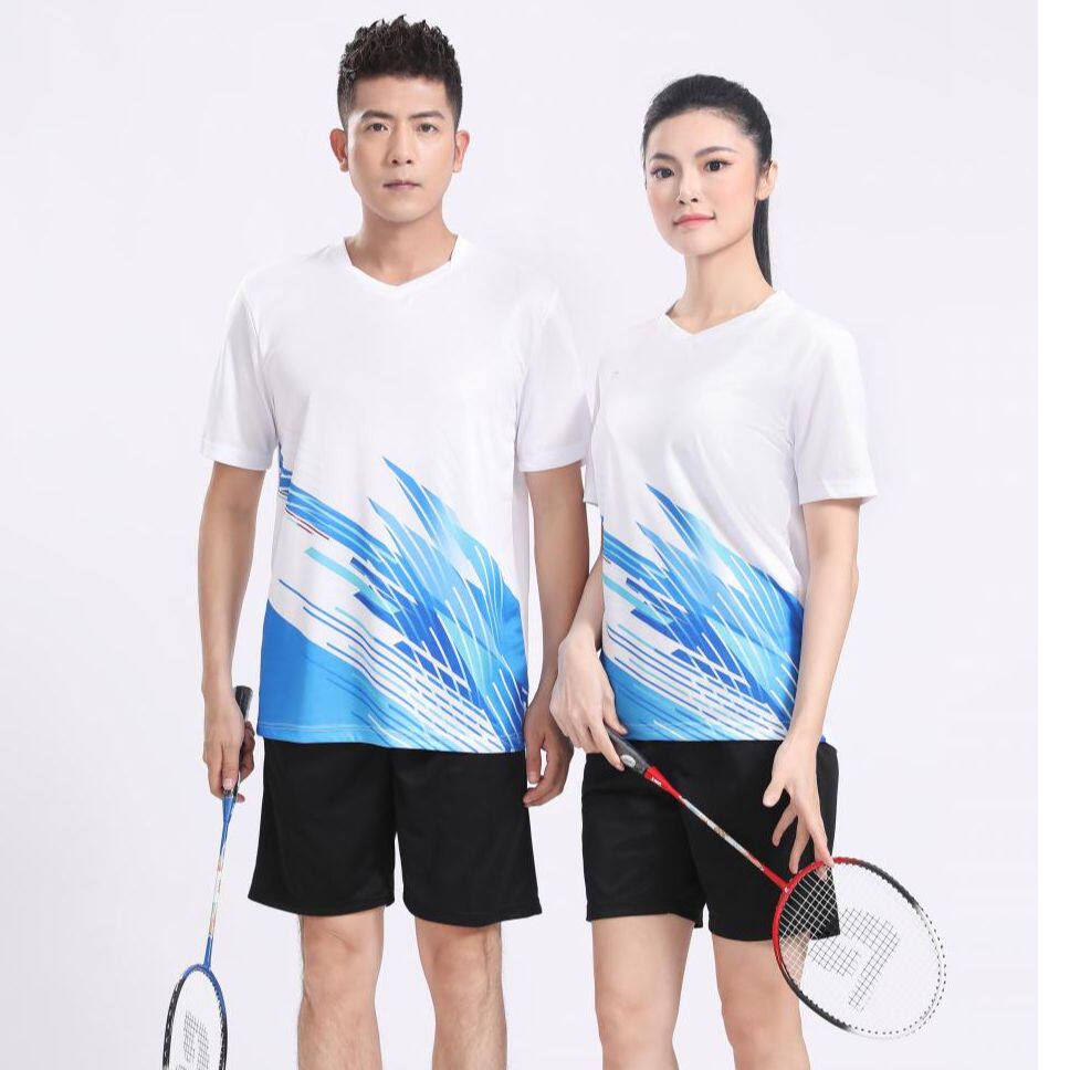 当潮马新款速干羽毛球服网球乒乓球衣短袖团队运动服定制ADMY2009
