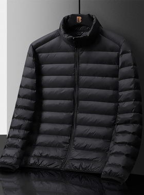 当潮马轻薄立领羽绒服潮牌纯色大码保暖外套YYS50182