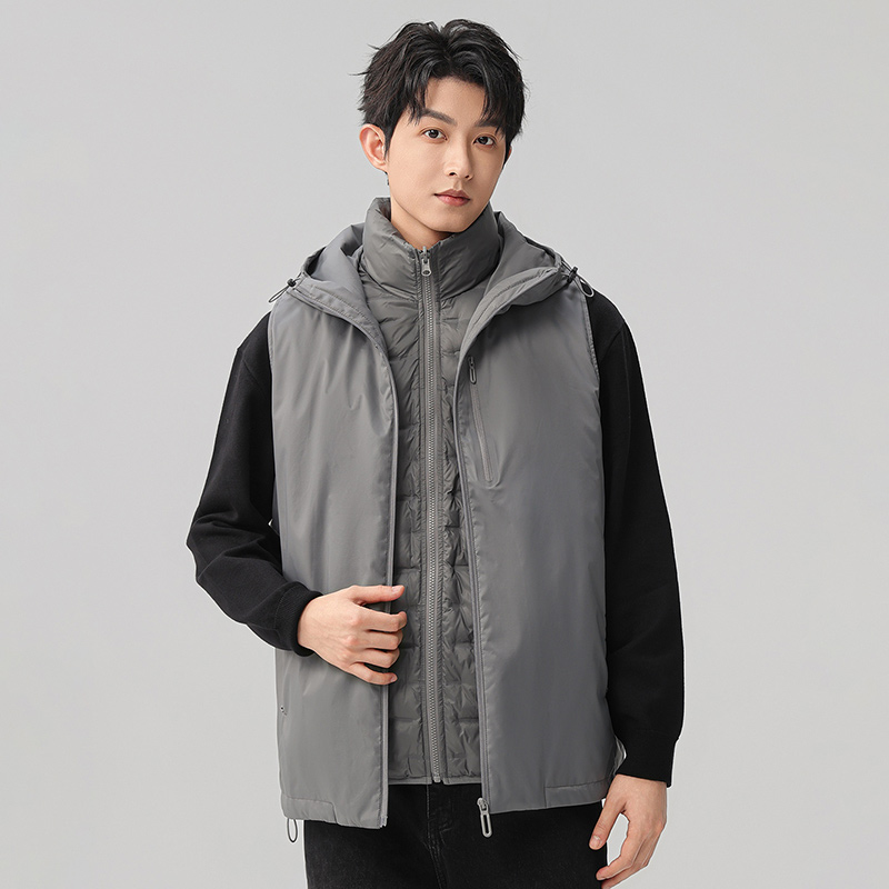 当潮马户外可脱卸两件套无袖立领三合一羽绒马甲外套YYS-YR2801