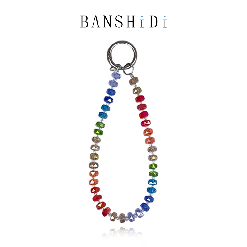 diy水晶手机挂绳挂链班诗迪