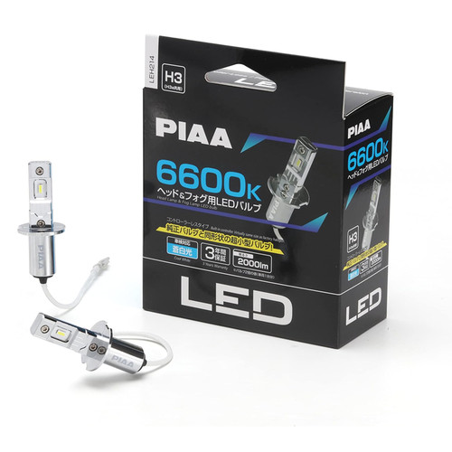 PIAA 前灯/雾灯用 LED 6600K  12V 10W 2000lm H3/H3a 2个装正品