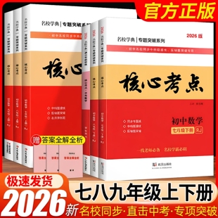 2026新版名校学典核心考点七八九年级下册上册数学人教版月考期中期末冲刺满分卷压轴卷武汉名校学霸必刷练习名校学典专题突破系列