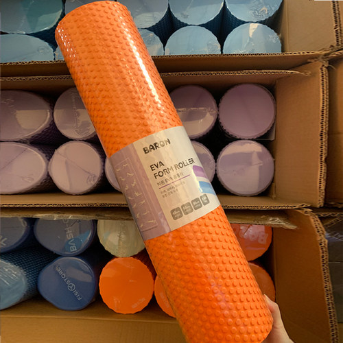 加长加宽实心款泡沫轴专业滚背按摩健身浮点柱初学者肌肉放松微瑕