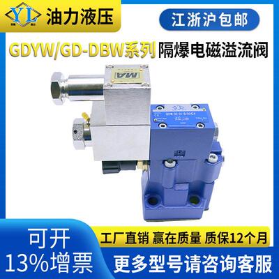 矿用防爆电磁溢流阀GD-DBW10B/DBW20/GDYW-0/06隔爆液压溢流阀