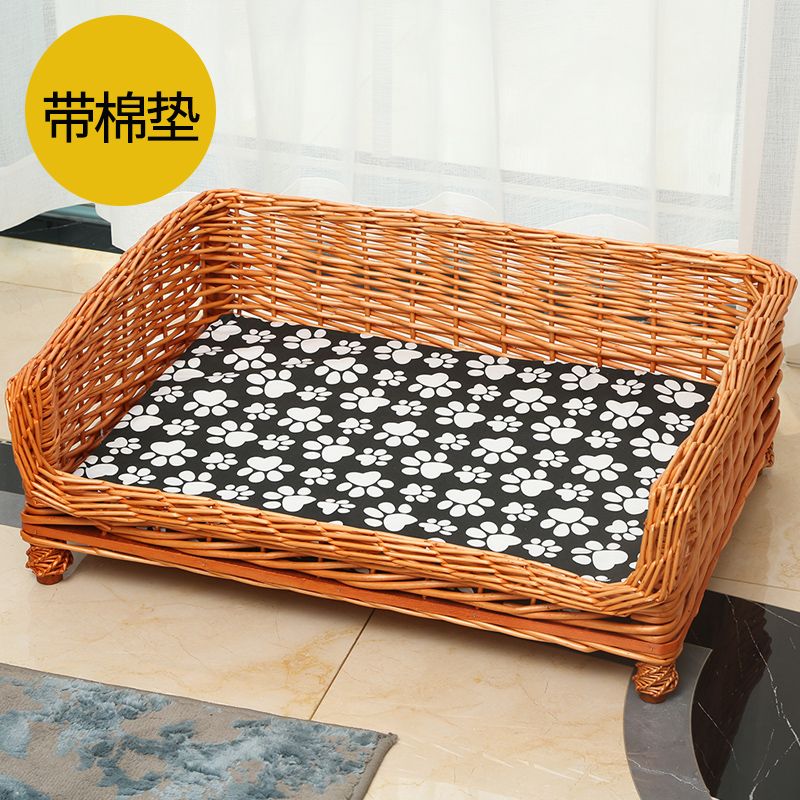 新疆包邮夏季狗窝藤编狗