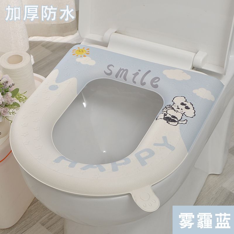 新疆包邮四季通用马桶坐垫防水免洗家用加厚冬季厕所水洗粘贴保暖
