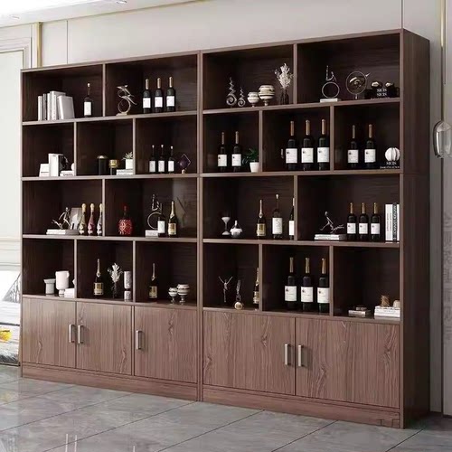 酒柜靠墙客厅置物收纳展示柜商用酒架2026年新款家用新中式陈列柜