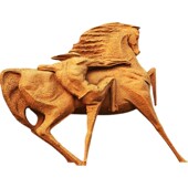 骑马上马雕塑花岗岩石材制作雕像公园园林广O场大型定制城市小品