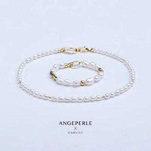 【甜馨专享】天使之泪 淡水无核珍珠套链6-7mm+ 手链9-10mm精致