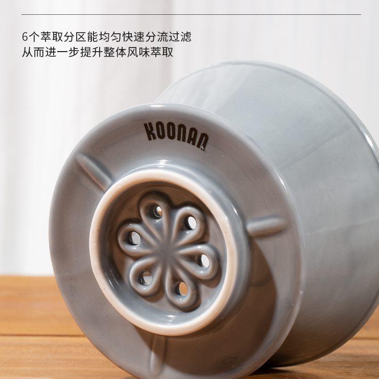 蛋糕滤杯家用手冲咖啡壶套装陶瓷滤杯滴漏式咖啡器具平底滤杯大号