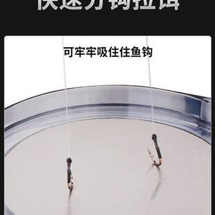 老刀全磁拉饵盘饵料盒自动分钩便携强磁钓箱钓椅饵盘散炮盆拉饵盆