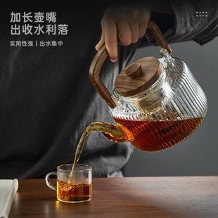 玻璃煮茶壶耐高温电陶炉专用蒸煮茶器大容量家用泡茶壶提梁烧水壶