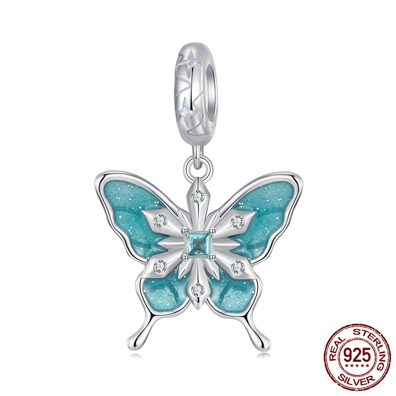 精致雪花蝴蝶diy手链吊坠