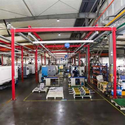 倒挂龙门式铝合金轨道起重机钢结构导轨行车升降吊具厂房改造安装