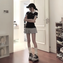 学院风气质短裙裤套装高级感夏季女裙子小个子裙子两件套2025新款