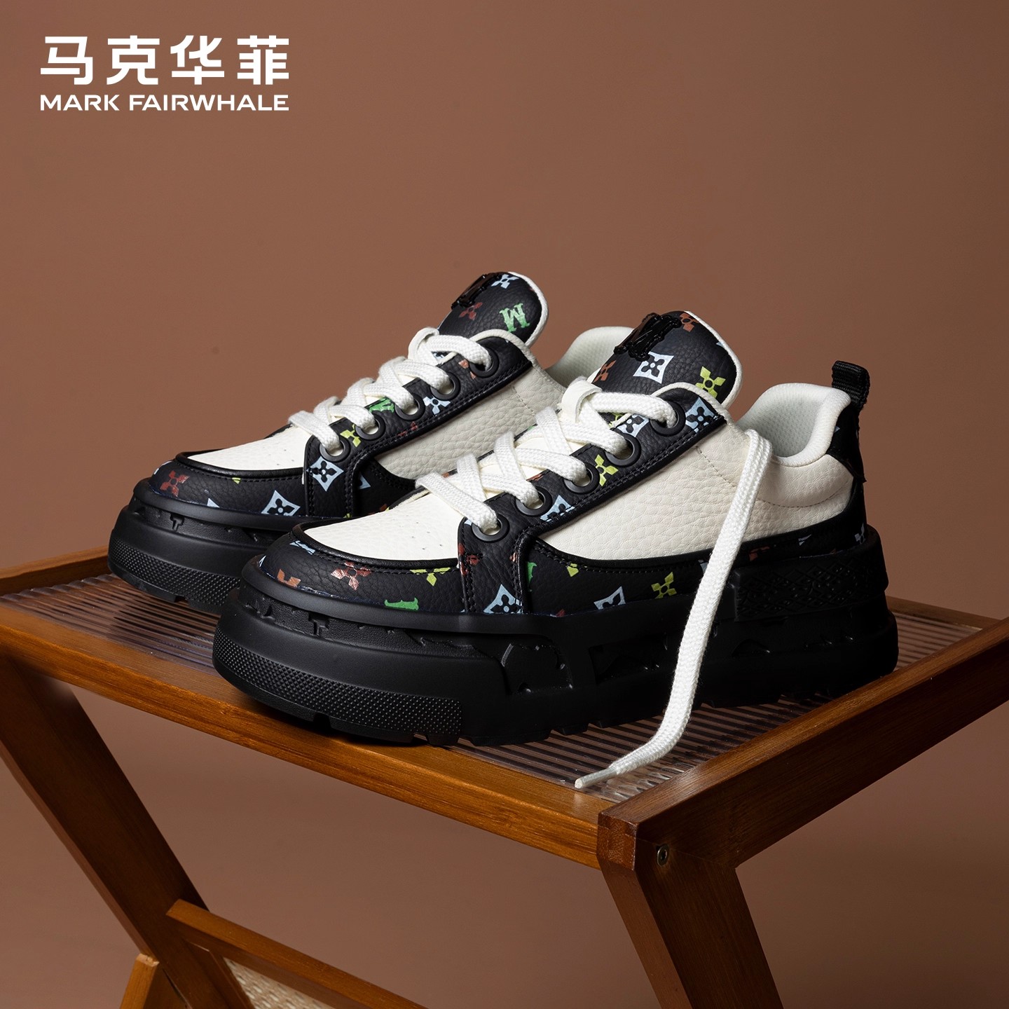 马克华菲旗舰增高厚底运动休闲鞋