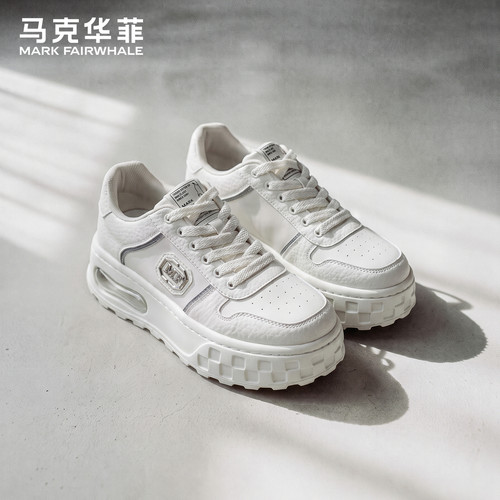 马克华菲官方旗舰男鞋增高板鞋