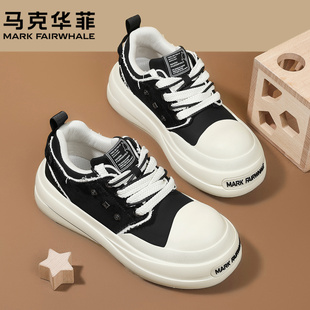 马克华菲男鞋秋冬新款增高厚底休闲运动鞋男款高级感时尚低帮板鞋