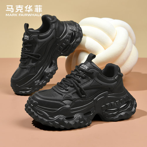 马克华菲官方旗舰男鞋厚底老爹鞋
