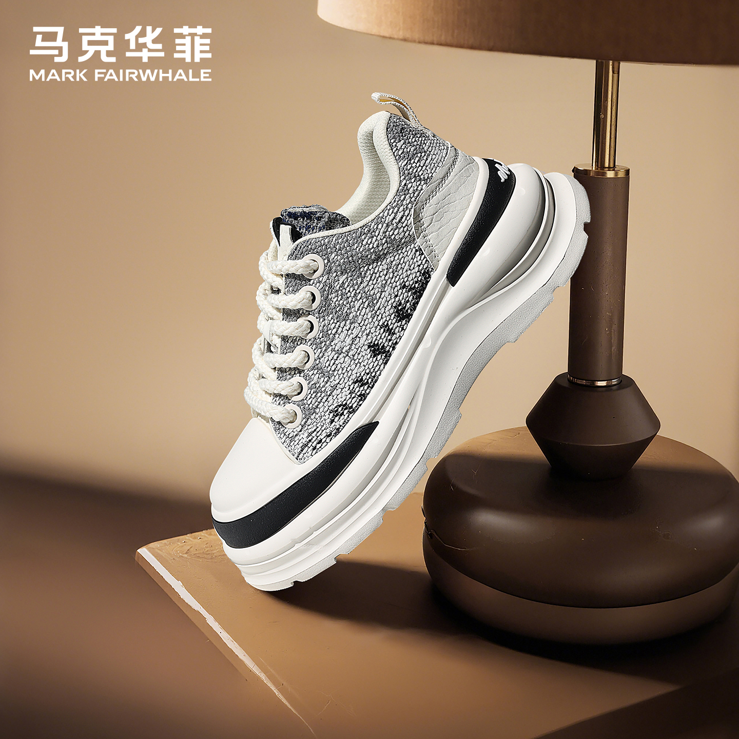 马克华菲旗舰板鞋男款潮流休闲鞋
