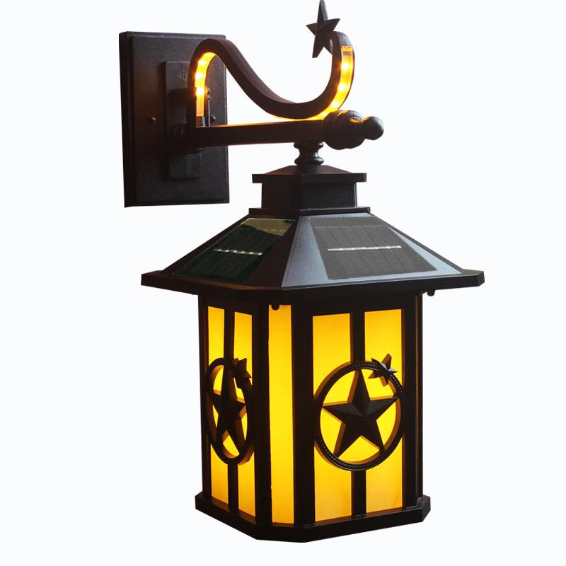 新款户外壁灯走廊阳台led太阳能室外中式简约美式围墙超亮