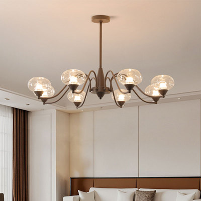 中古风吊灯客厅灯2025新款美式覆古饭厅灯现代简约南洋风卧室灯具