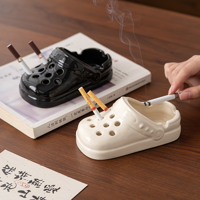 创意个性洞洞鞋烟灰缸搞怪摆件