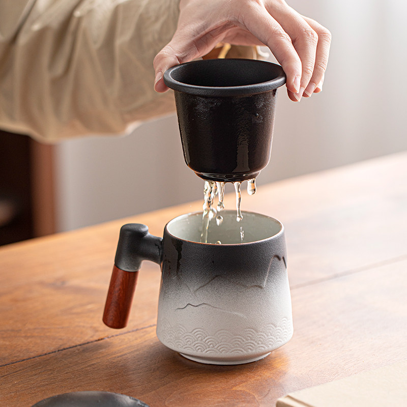 过滤泡茶杯办公杯马克杯定制送礼