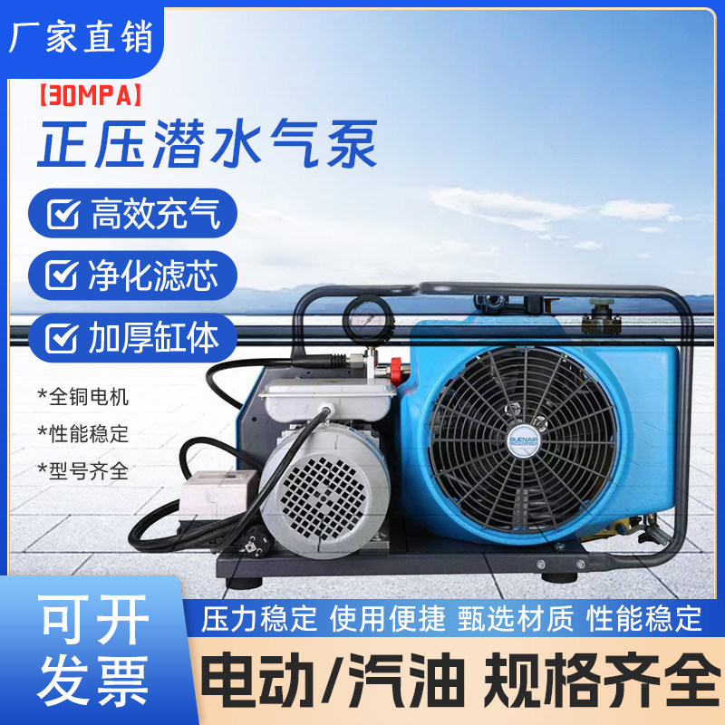 黑猫空气呼吸器充气泵潜水打气机