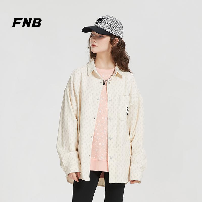 潮牌痞帅高街FNB宽松夹克翻领