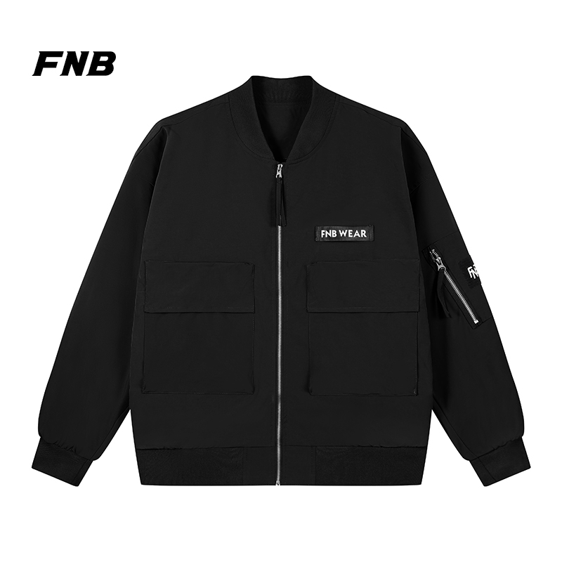 FNB飞行夹克棒球领工装外套机能风高街2024秋季新款宽松高街潮牌