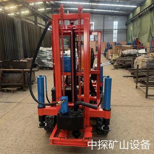 履带打井机 柴油液压钻井机 150米水井钻机 出口全套设备钻杆钻头