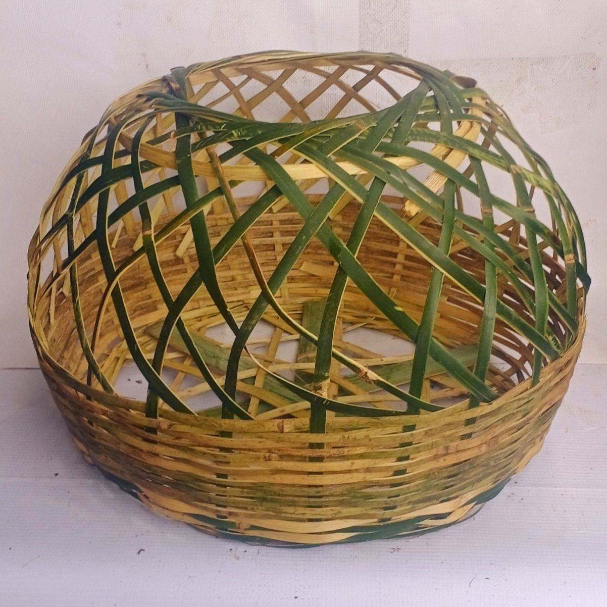 竹编鸡笼子竹子编制品小鸡笼子家用农村养鸡笼鸡笼防黄鼠狼养鹅鸭