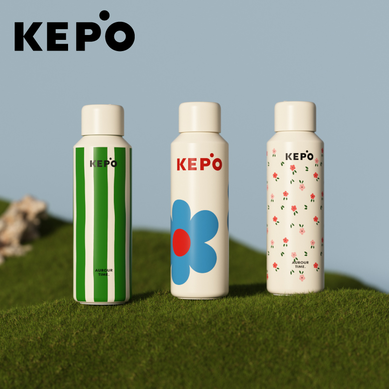 KEPO保温杯女生高颜值水杯小巧便携运动随行杯学生大容量新款杯子