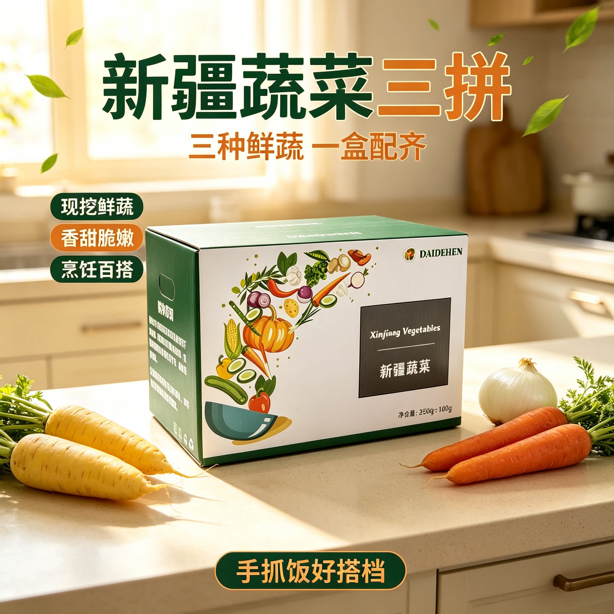 新鲜蔬菜恰玛古胡黄萝卜皮牙子