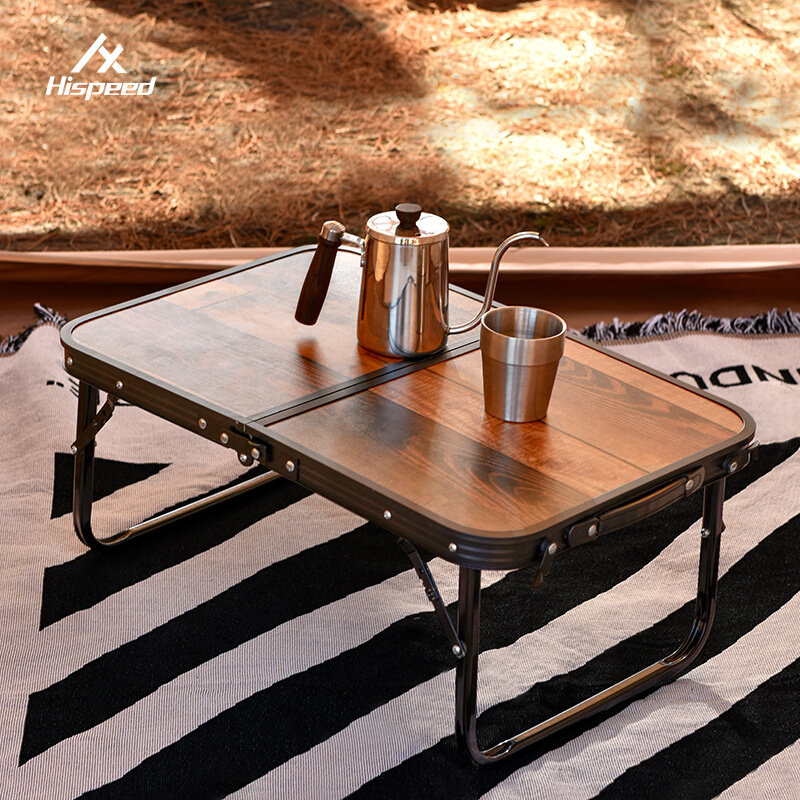 Hispeed旗速户外折叠桌便携式野餐桌铝合金野餐桌椅露营装备桌子