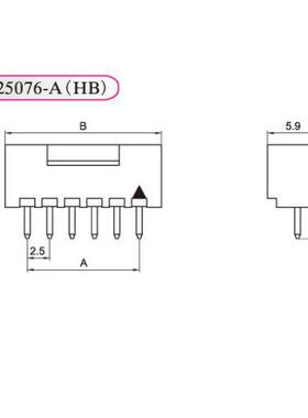 HXH红星 接插件HX25076 HB-2A-3A-4A-5A-6A-7A-8A-9P-10A 带锁扣