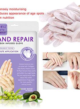新品SOLOTREE 5 Pairs Hands Moisturizing GlovOes  Hand Peel M
