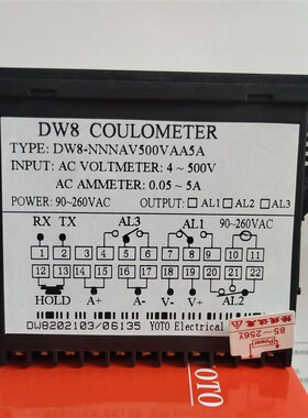 北崎YOTO 单相智能电能参数测量表 ADW8-AV500AA5 电压电流功率