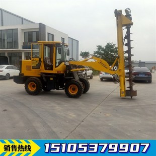 种树路灯杆钻洞W机螺旋式 30装 打孔机 堆高机加装 钻坑 载机钻孔机