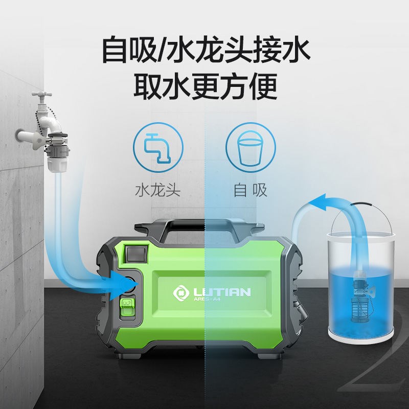 绿田战神高压洗车l机家用220v水泵清洗机便携式水枪水抢大功率