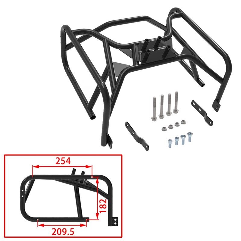 适用ZT310-X/R /T摩托x车 改装快拆铝合金 边箱跨箱支架边箱架配