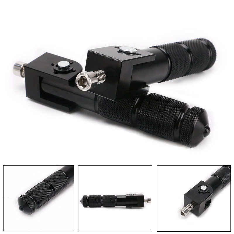 摩托车铝制脚踏电动车后q脚撑自行车90折叠支撑杆8MM通用改装配件