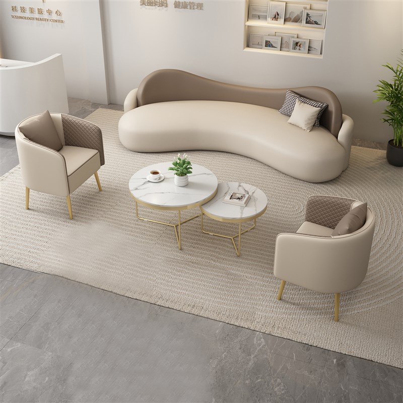 酒店洽谈大厅休息区沙发贵v宾室接待会客室婚纱摄影店美容院沙发
